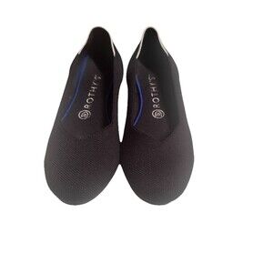 Rothy’s The Flat Ballet Loafer Slip On Shoes Womens 7.5 Black Round Toe Classic